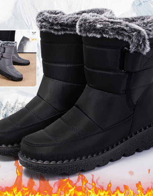 Load image into Gallery viewer, Women’s Waterproof Plush Snow Boots
