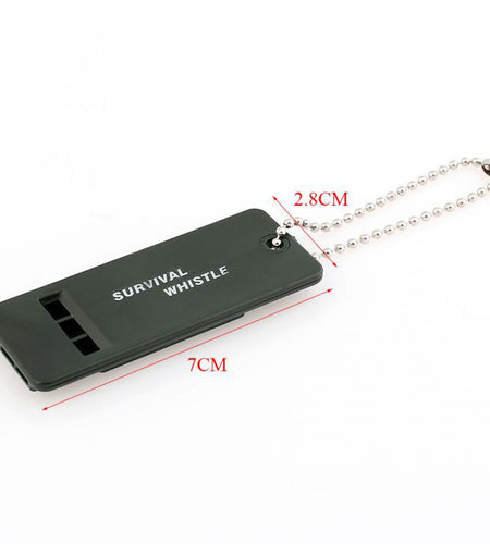 Whistle Three Frequency Outdoor Hiking Camping Mountaineering Seeking First Aid Whistle High Frequency Survivor Portable Whistle
