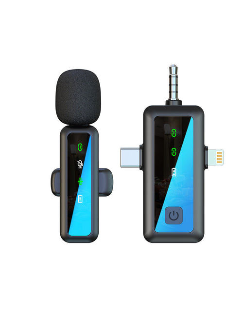Load image into Gallery viewer, Wireless Lapel Microphone for Outdoor Computer Live Streaming Noise Reduction Universal Small Microphone
