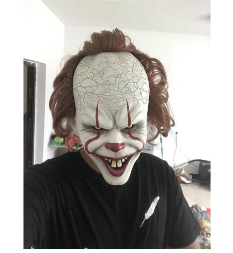 Load image into Gallery viewer, Stephen King's It Mask Pennywise Horror Clown Joker Mask Clown Mask Halloween Cosplay Costume Props
