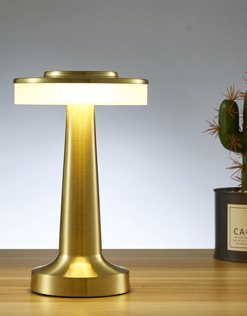 Load image into Gallery viewer, LED Retro Metal Desk Lamp USB Rechargeable Touch Desk Lamp Creative Bedside Night Light

