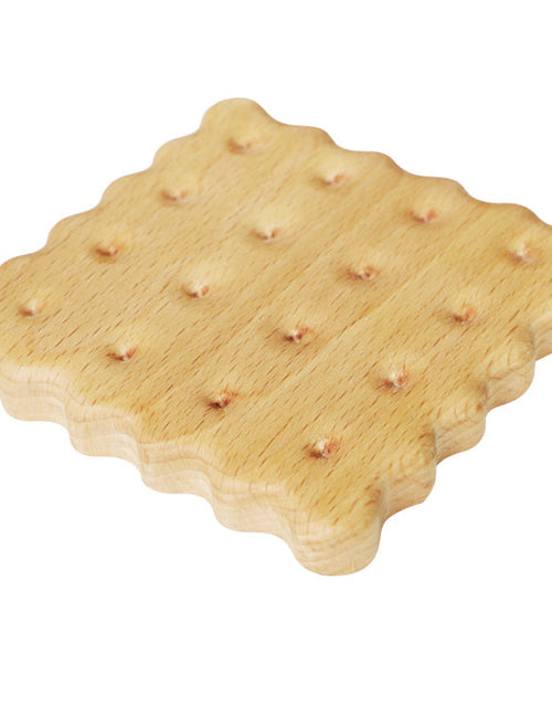 Load image into Gallery viewer, Beech Biscuit Coaster Solid Wood Tea Coaster Mug Coffee Coaster Cup Holder Creative Gift
