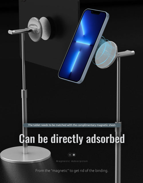 Load image into Gallery viewer, Face Disc Lift Hanging Headphone Bracket Suitable For Apple ipad Mobile Phone Tablet Universal Magnetic Bracket
