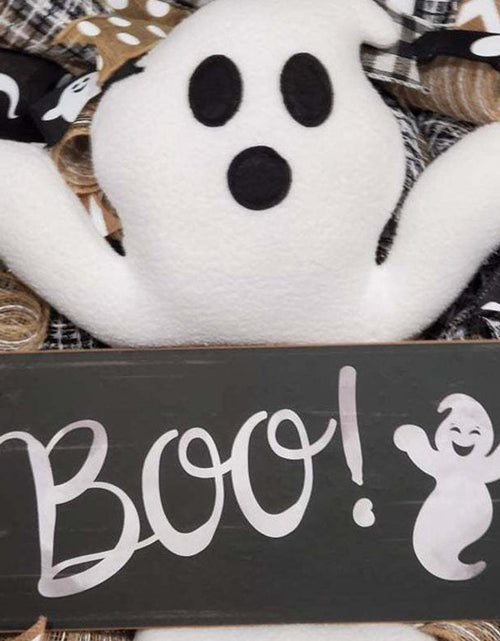 Load image into Gallery viewer, Halloween Ghost Wreath Cute Boo Ghost Wreath Day Door And Window Scene Decoration Props
