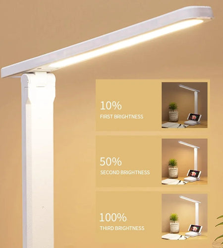 Eye protection desk lamp touch dimming color adjustment desk charging bedside LED reading desk lamp