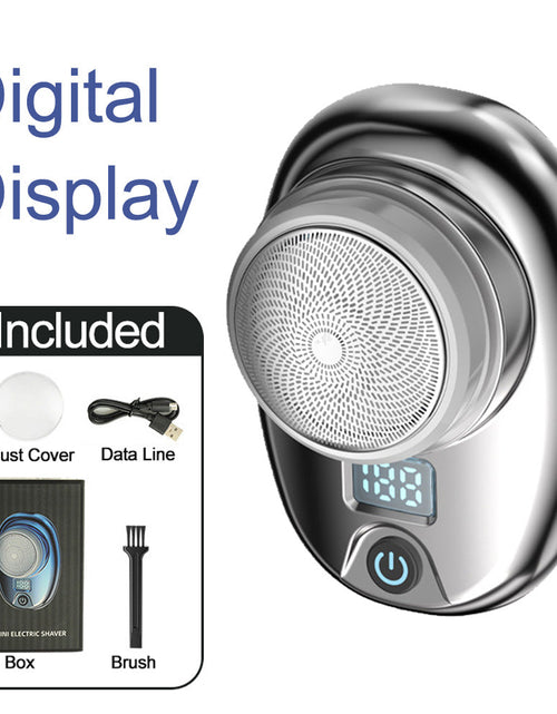 Load image into Gallery viewer, Mini portable rechargeable shaver powerful travel small steel cannon shaver car electric shaver
