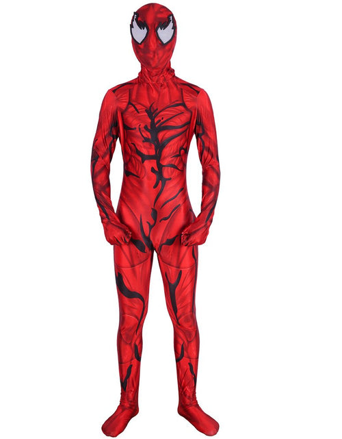 Load image into Gallery viewer, Unisex Adult Kids Carnage Cletus Kasady Super Villain Cosplay Costume Zentai Bodysuit Suit Jumpsuits Halloween
