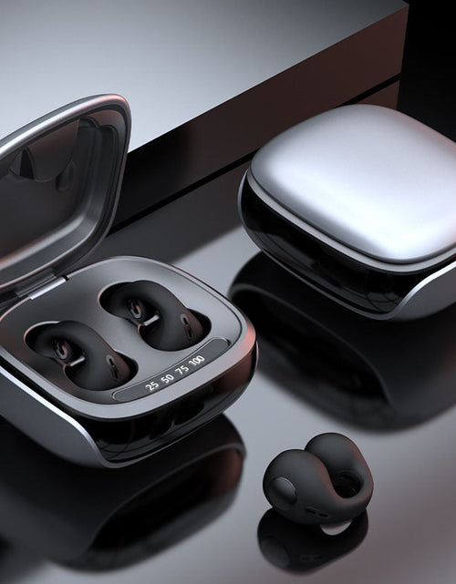 Load image into Gallery viewer, JX80 bone conduction clip on Bluetooth earphones with spray code noise reduction, high battery life, and no delay
