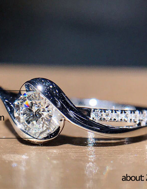 Load image into Gallery viewer, Creative Twisted Arm Eight Heart Eight Arrow Zircon Ring for Women's Engagement Ring

