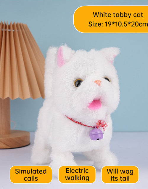 Load image into Gallery viewer, Realistic Electronic Cat Toy with Walking &amp; Barking Actions to Keep Your Pet Active and Entertained.
