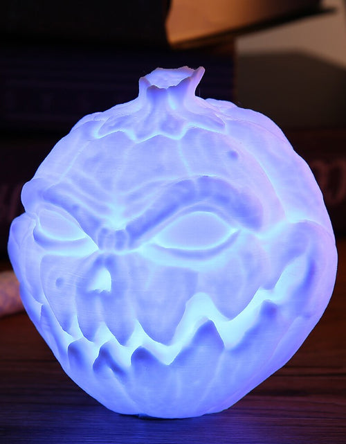 Load image into Gallery viewer, 3D Printing Devil Pumpkin Face Light Pat Night Lamp For Halloween
