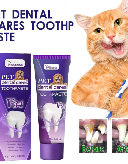 Load image into Gallery viewer, Pet V34 Toothpaste, Pet Clean Bad Breath Tartar Care Gum Care Toothpaste
