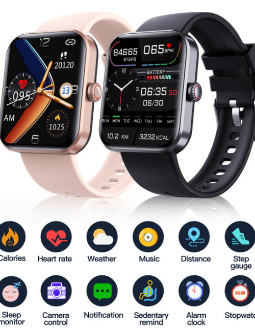 Load image into Gallery viewer, F57L sports wristband heart rate blood pressure monitoring body temperature information push Bluetooth smart watch
