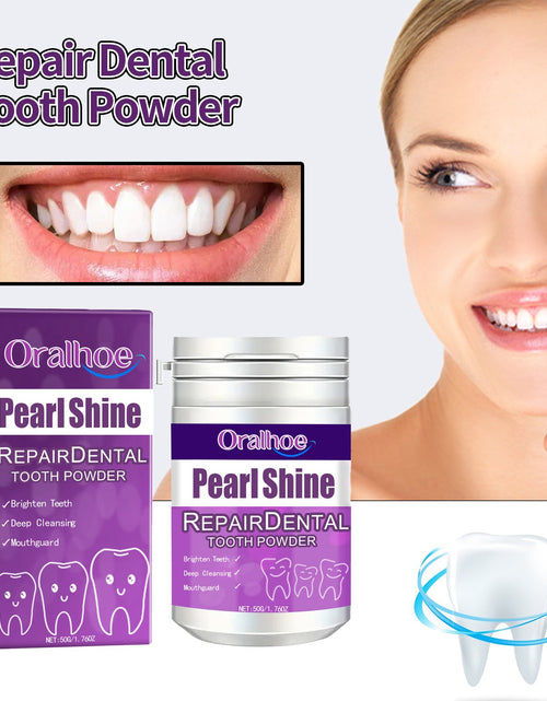 Load image into Gallery viewer, Oralhoe Repair Dental Tooth Powder, Whitening Tooth Powder Remove Yellow Mint Fresh Remove Residue To Clean Tooth Stains
