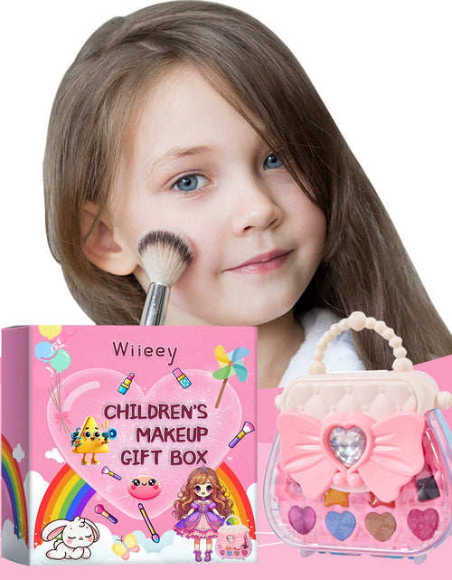 Load image into Gallery viewer, Kids Makeup Gift Box, Kids Play Fun Girl Makeup Lipstick Eyeshadow Makeup Set Gift Box
