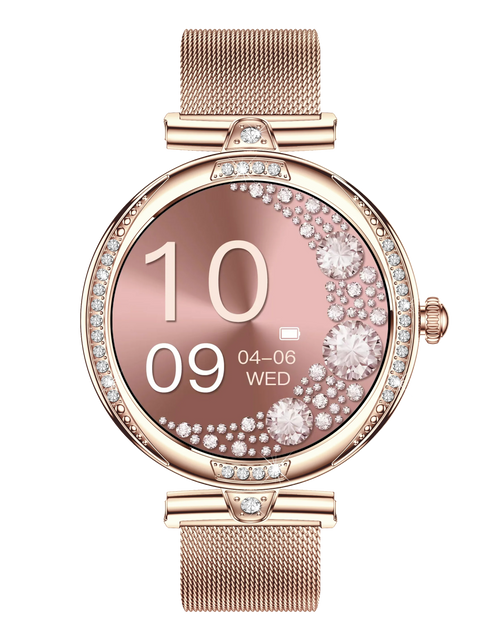 Load image into Gallery viewer, NX17 Pro Smart Watch Fashion Dimanond Ladies Wristwatch Amoled Bluetooth Calling Health Monitoring Women Fitness Smartwatch
