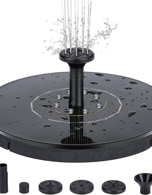 Load image into Gallery viewer, Solar Fountain Outdoor Pool Flowing Water Floating Fountain Power Storage Fountain with Lights Bird Bath Fountain Garden Decoration
