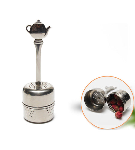 304 Tea Filter With Handle Stainless Steel Tea Leak Creative Tea Ball Tea Infuser