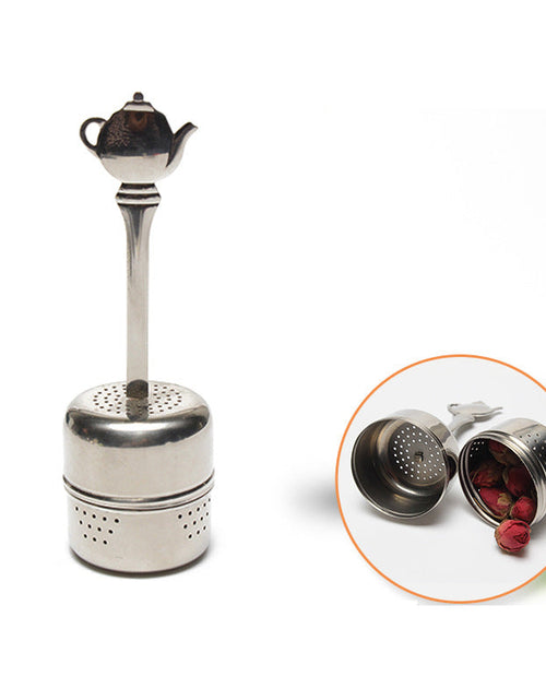 Load image into Gallery viewer, 304 Tea Filter With Handle Stainless Steel Tea Leak Creative Tea Ball Tea Infuser

