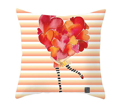 Load image into Gallery viewer, Black White Heart Cushion Cover Arrow I Love You Letters Happy Valentine Pillow Covers Gifts for Couples Valentine's Decoration
