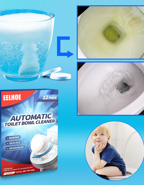 Load image into Gallery viewer, EELHOE Toilet Cleaning Effervescent Tablet, Toilet Toilet Descaling, Decontamination, Deodorization, Multi-Effect To Remove Smell And Fresh
