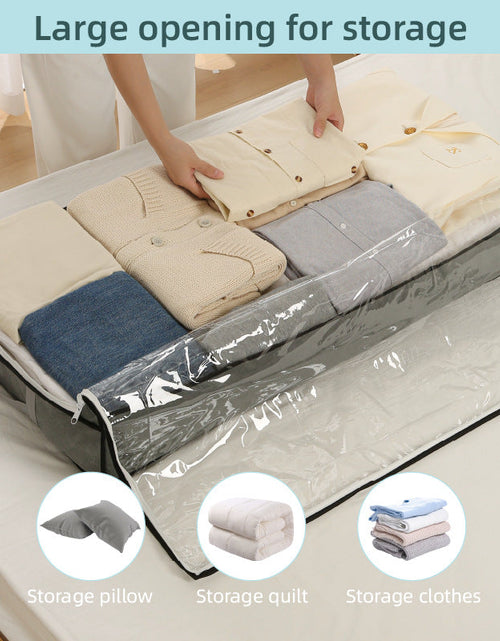 Load image into Gallery viewer, Under-Bed Storage Bag, 75L/40L - Portable Foldable Comforter &amp; Clothing Organizer, Large Capacity Dustproof Box
