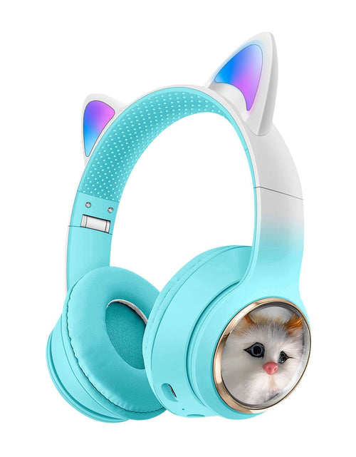 Load image into Gallery viewer, AKZ-09 Earphones Space Cabin Cartoon Simulation Cat Bluetooth Headwear Large Battery Earphones Foldable
