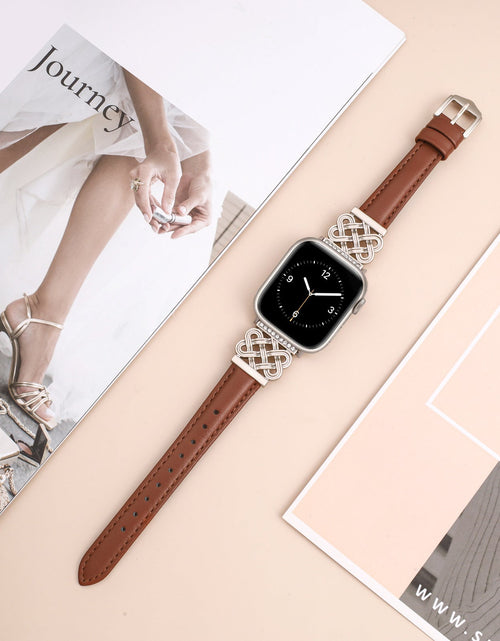 Load image into Gallery viewer, Strap Compatible with Apple Watch Band iWatch S10/SE98765 Metal Ultra-thin Watch Band
