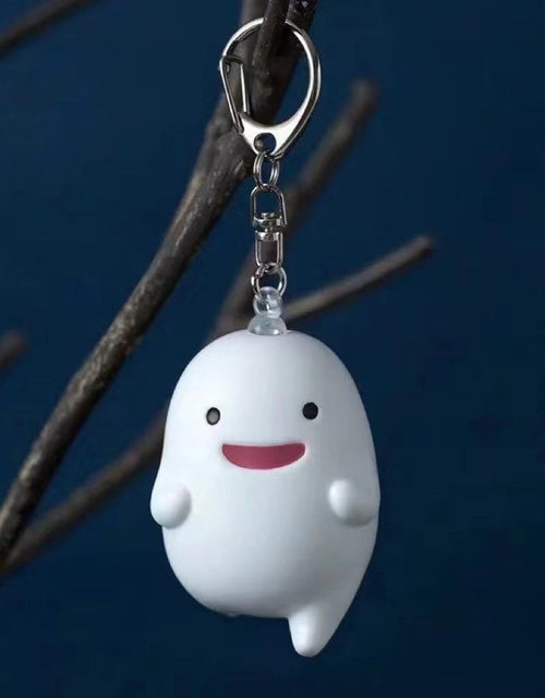 Load image into Gallery viewer, What kind of life do you want to live? Anime peripherals, wow wow, Miyazaki Hayao series keychain pendant
