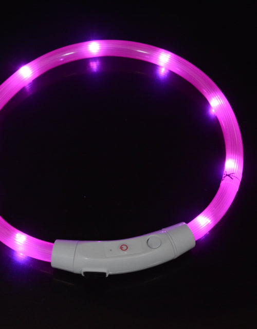 Load image into Gallery viewer, Dog luminous collar luminous pet collar USB charging neck ring LED luminous dog collar
