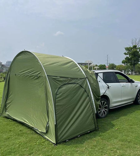 Outdoor car - trunk rear tent with canopy, sun - resistant camping equipment