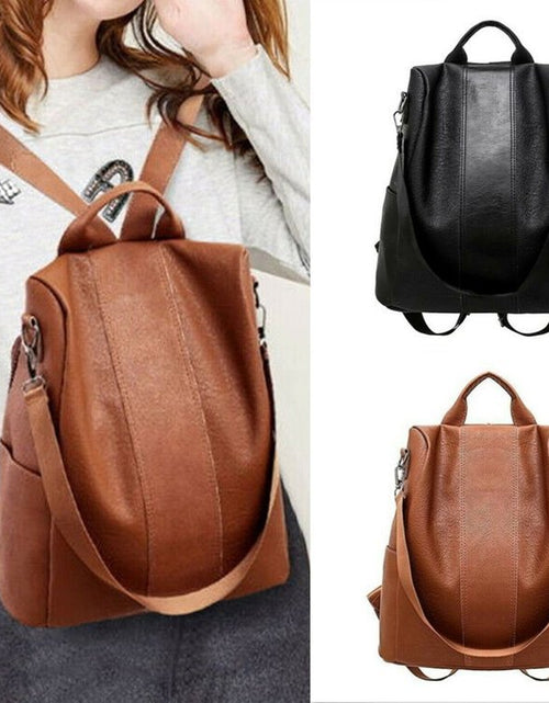 Load image into Gallery viewer, Sizzling Anti-Theft Vintage Style Leather Backpacks for Teenager Girls And Women School Bagpack For Females Travel Bags
