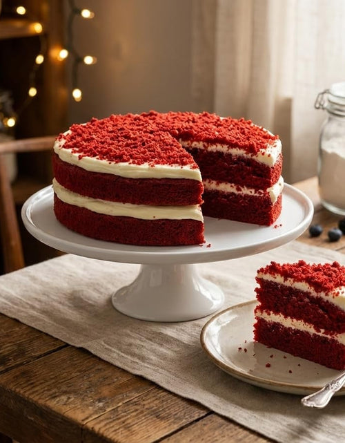 Load image into Gallery viewer, Andy Anand Sugar Free Red Velvet Cake – Keto &amp; Diabetic Friendly, Belgian Chocolate, Moist &amp; Rich, No Preservatives, 2.4 lb Gourmet Gift
