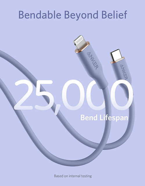 Load image into Gallery viewer, Anker <b>641</b> USB-C to Lightning Cable (Flow, 3 ft Silicone)
