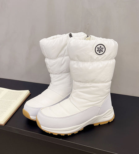 Thickened Cotton Mid-Calf Snow Boots for Women