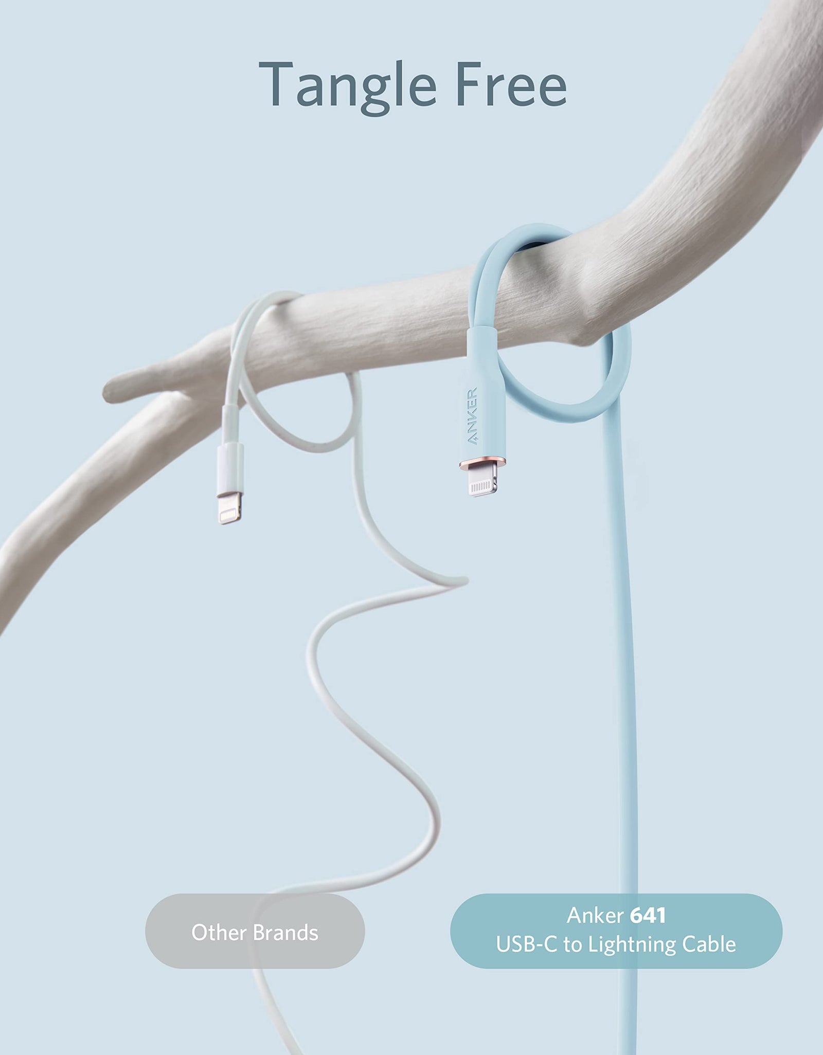 Anker <b>641</b> USB-C to Lightning Cable (Flow, Silicone)