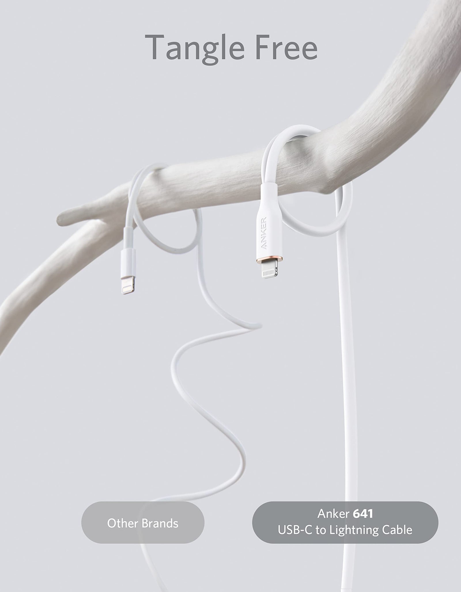 Anker <b>641</b> USB-C to Lightning Cable (Flow, Silicone)