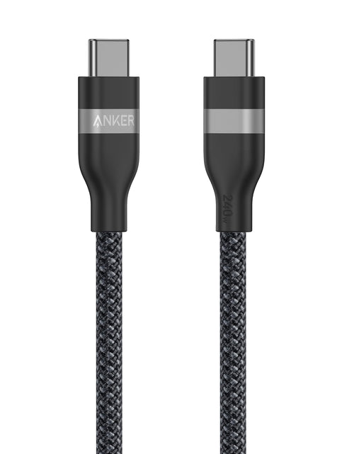 Load image into Gallery viewer, Anker USB-C to USB-C Cable (3 ft / 6 ft, 240W, Upcycled-Braided)
