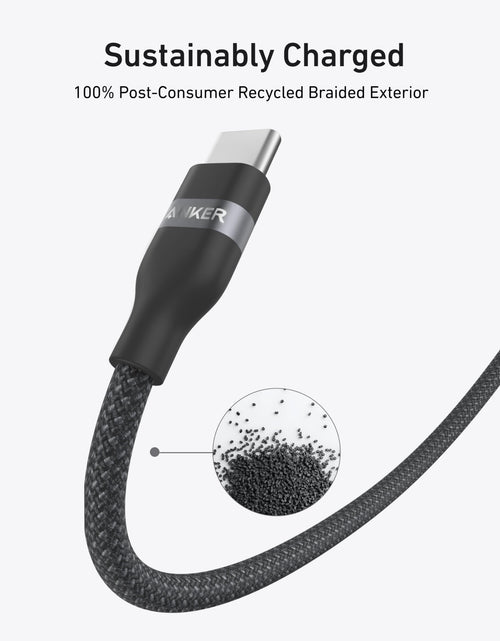 Load image into Gallery viewer, Anker USB-C to USB-C Cable (3 ft / 6 ft, 240W, Upcycled-Braided)
