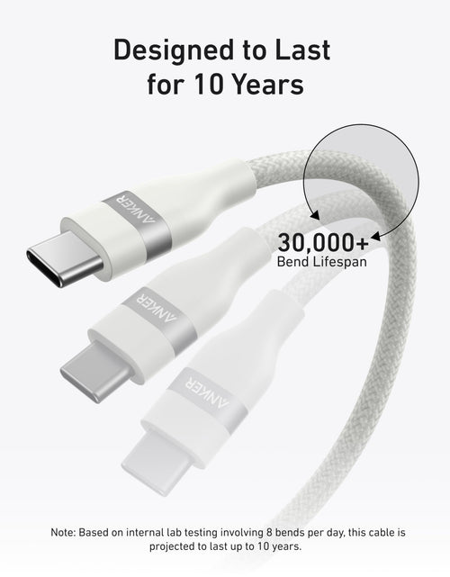 Load image into Gallery viewer, Anker USB-C to USB-C Cable (3 ft / 6 ft, 240W, Upcycled-Braided)
