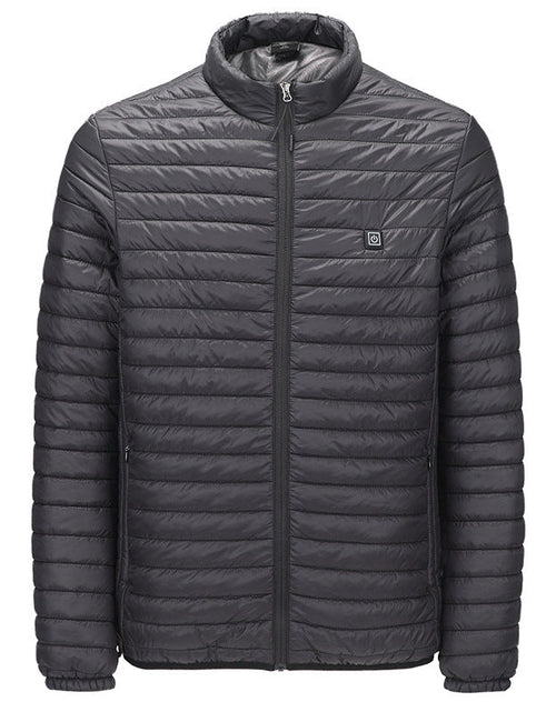 Load image into Gallery viewer, Intelligent heating cotton jacket USB charging heating cotton jacket for male and female couples Korean version warm jacket with four zones heating
