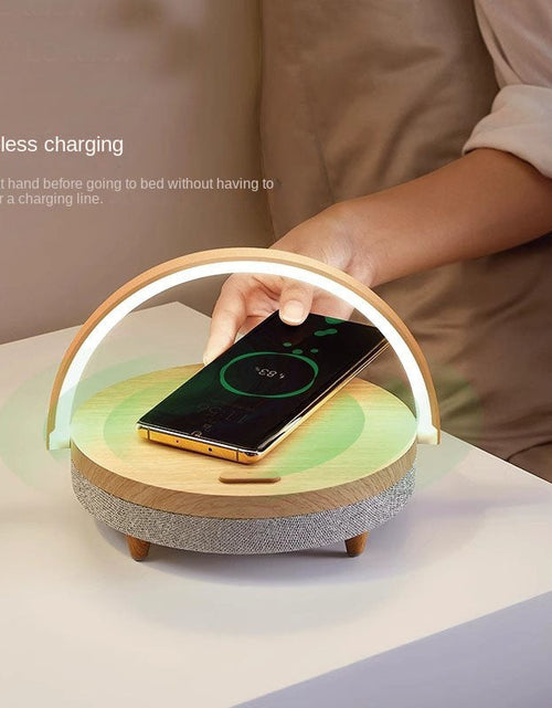 Load image into Gallery viewer, Living desk lamp, mobile phone, wireless charging, Bluetooth speaker, minimalist ins, bedside lamp
