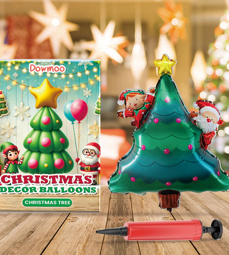 Christmas Balloons,Balloon Standing Santa Claus Reindeer Christmas Tree Event Atmosphere Arrangement