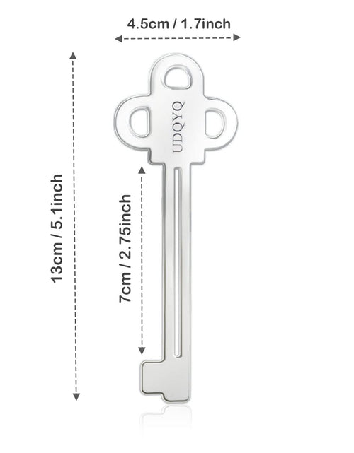 Load image into Gallery viewer, UDQYQ Stainless Steel Tube Squeezer Key 3 Pieces Silver Metal Dispenser
