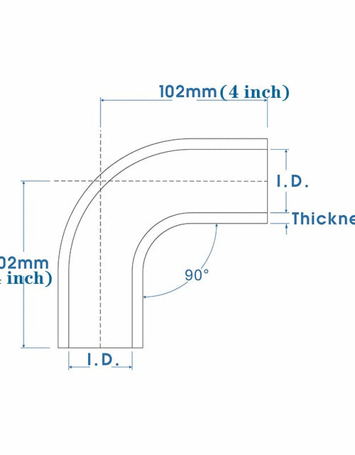 Load image into Gallery viewer, OHOB-COOL 0.63" ID 90° Silicone Elbow Coupler 16mm Reinforced 4-Ply Hose
