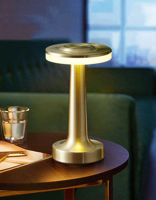 Load image into Gallery viewer, LED Retro Metal Desk Lamp USB Rechargeable Touch Desk Lamp Creative Bedside Night Light
