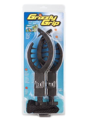 Load image into Gallery viewer, GrizzlyGrip Wheelbarrow Tool Holder with Mesh Bag Secures Tools Nylon
