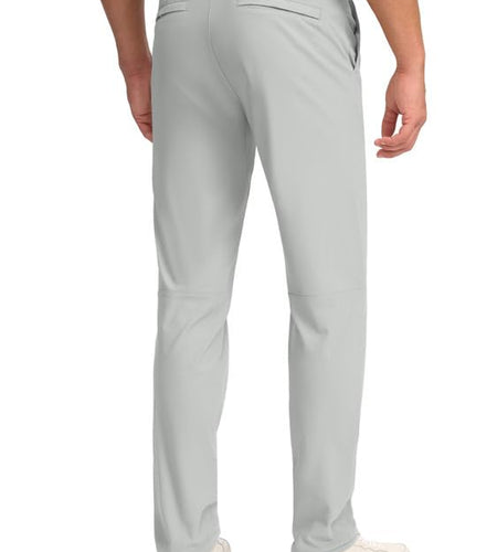 Obla Men's Slim Fit Golf Pants Silver Grey 33W 32L