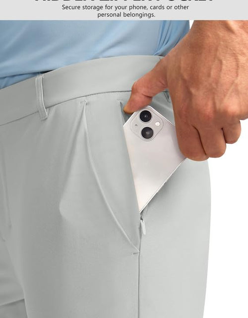 Load image into Gallery viewer, Obla Men's Slim Fit Golf Pants Silver Grey 33W 32L
