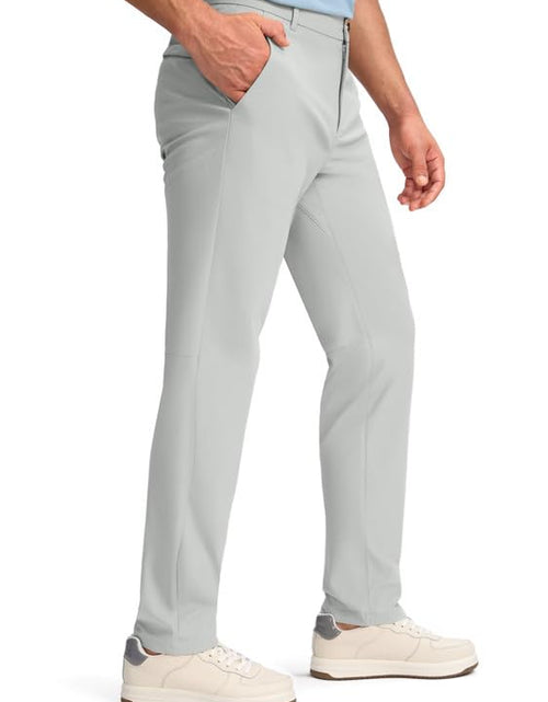 Load image into Gallery viewer, Obla Men's Slim Fit Golf Pants Silver Grey 33W 32L
